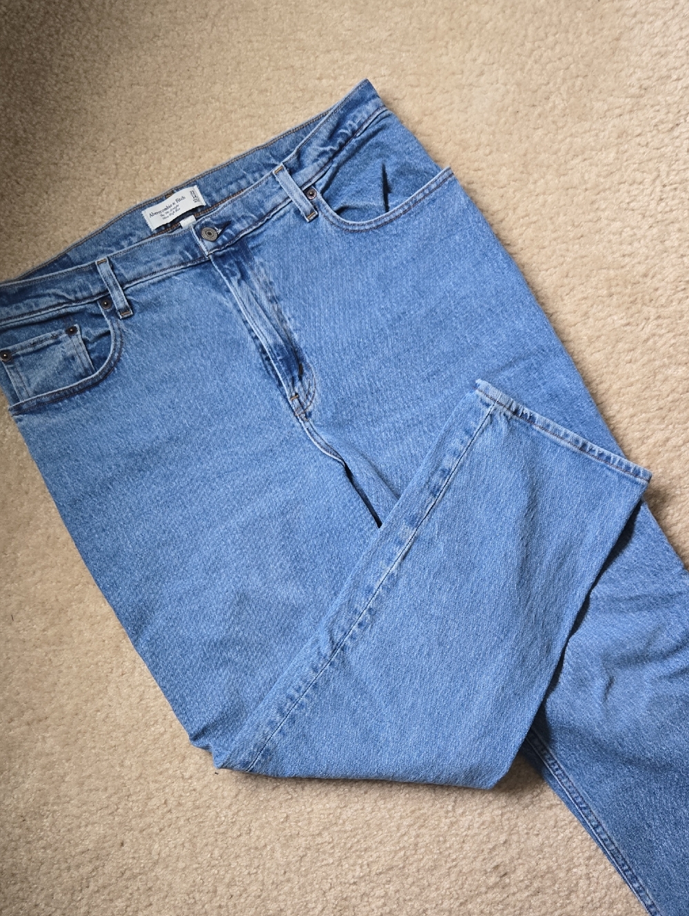 Abercrombie & Fitch Light Blue Ultra High-Rise Jeans